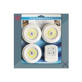 Pet Rock 3 Lü Kumandalı Yapışkanlı Kablosuz Pilli Led Spot Lamba Işıldak 010223
