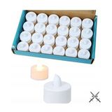Pet Rock LED Mum Mum Tealight Mum LED Işıklı Dumansız Pilli LED Mum 12 Adet - Gri