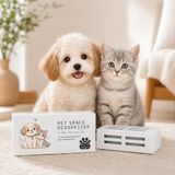 Pet Space Deodorizer Doğal Aktif Karbon Koku Giderici 75 g, Kedi Kumu, Evcil Hayvan Yatağı, Kafes ve Ev İçin Parfümsüz Koku Emici, 6 Aya Kadar Kullanım