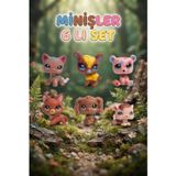 Pet Star Little Kızılkaya Sevimli Minişler 6'lı Miniş Figür Oyuncak Seti Sevimli Hayvan Figürleri ve Aksesuarları 3046A2