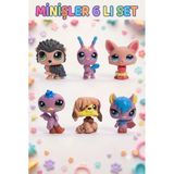 Pet Star Little Sevimli Minişler 6'Lı Miniş Figür Oyuncak Seti Sevimli Hayvan Figürleri Ve Aksesuarları 3046A42