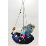 Pet Style Kuş Uyku Hamağı Salıncak Yumuşak Peluş Simit Uyku Yatağı 1 Adet