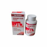 PET-TECHNIC Immune Plus Tablet – Kedi ve Köpekler İçin Bağışıklık Güçlendirici Takviye | Beta-Glucan, Propolis, Vitamin C ve Bitkisel Ekstratlar | 75 Tablet