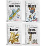 Peta Stem Bilim Ansiklopedisi Deniz Bilimi - Dünya - İcatlar - İnsan Vücudu 4 Kitap