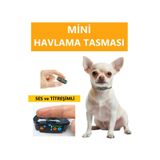 Petainer Küçük ırk köpek havlama tasması titreşimli mini şarjlı şoksuz tasma