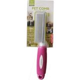 Petamin Kedi ve Köpek Için Keçe Açıcı Pembe Tarak