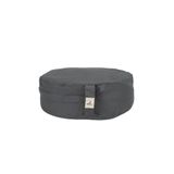 PETARYA Gri Zafu Karabuğday Kabuğu Dolgulu Meditasyon Minderi Yoga Yastığı 35 x 12 cm