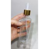 Petçi cam salih 1 Adet Boş Şişe gold Spreyli Kolonya Şişesi Doldurulabilir Cep Plastik Parfüm Şişesi 200 ml