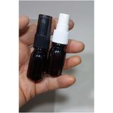 Petçi cam salih 10 Adet Boş amber Şişe Beyaz Spreyli Kolonya Şişesi Doldurulabilir Cep Plastik Parfüm Şişesi 10 ml