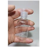 Petçi cam salih 100 Adet Boş Fliptop Kapaklı Kolonya Şişesi Doldurulabilir Cep Plastik Parfüm Şişesi 50 ml Desenli