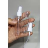 Petçi cam salih 100 Adet Boş Şişe şeffaf Beyaz Spreyli Kolonya Şişesi zemzem Doldurulabilir Cep Plastik Parfüm Şişesi 50 ml