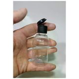 Petçi cam salih 100 Adet Boş Şişe Siyah Damla Kapaklı Kolonya Şişesi Doldurulabilir Cep Plastik Parfüm Şişesi 50 Ml 8697431709425