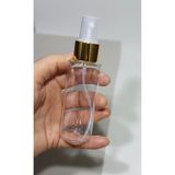 Petçi cam salih 5 Adet Boş Şişe gold Spreyli Kolonya Şişesi Doldurulabilir Cep Plastik Parfüm Şişesi 100 ml