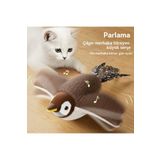 Petcibaba İnteraktif Kedi Oyuncağı Şarj Edilebilir Kuş Kedi Peluş Oyuncak