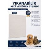 PETCIGO Yıkanabilir Kedi Köpek Çiş Pedi Su Geçirmez Köpek Çiş Matı 70x55 cm Büyük Boy