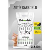 Petefor 20 LT Aktif Karbonlu Kedi Kumu X2 Adet