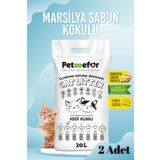 Petefor 20 LT Marsilya Sabunlu Kedi Kumu X2 Adet