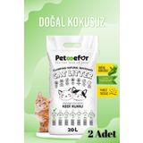 Petefor 20 LT Natural Kedi Kumu X2 Adet