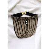 Petek Aksesuar GOTİK PUNK ZİNCİR SALLANTILI TASMA CHOKER KOLYE