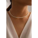 PETEK AKSESUAR Ince Inci Choker Kolye