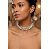 PETEK AKSESUAR İNCİLİ TAŞLI TASMA CHOKER KOLYE