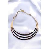 Petek Aksesuar METALİZE CHOKER TASMA KOLYE