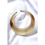 Petek Aksesuar METALİZE CHOKER TEL TASMA KOLYE