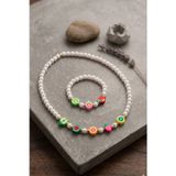 Petek Aksesuar MEYVELİ KRİSTAL BONCUK ÇOCUK KOLYE KÜPE SET