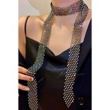 Petek Aksesuar Rhinestone Kravat Gerdanlık