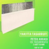 Petek Arkası Tek Tarafı Folyolu Isı Yalıtım Levhası 10 Mm ( En : 1 Mt Boy: 1 Mt ) 3 Adet