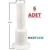 Petek Boru Gizleme Aparatı Beyaz - Boru Gizleyici 6 ADET