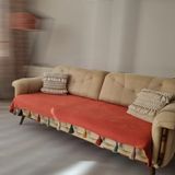 Petek Home Püsküllü Koltuk Örtüsü - Kiremit - 90 x 210 cm