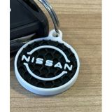 Petek Tasarım Premium Otomobil Anahtarlık - 3D Yazıcı Özel Üretim Nissan / Peugeot / Tesla Uyumlu Aksesuar