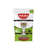 Peteko 24 Adet Jöleli Parça Etli Yetişkin Kedi Yaş Maması Kuzulu