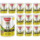 Peteko Yetişkin Kedi Tavuklu ve Jöleli Konserve Mama 400 Gr x 12 adet