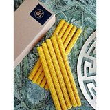 Petekoğlu (10 Adet) 21Cm Balmumu Mum Dilek Mumu, Beeswax Candle Doğal petek Bal Mumu Mum