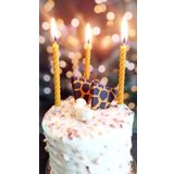 Petekoğlu (12 adet) Balmumu Mum Doğal Petek Pasta Parti Mumu Doğym günü Nişan Kına Gecesi Beeswax Candle