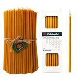 Petekoğlu (40 Adet Sarı) Balmumu Mum Dilek Mumu Doğal Petek Ince Uzun Parti Rituel Doğum Günü Mumu Beeswax Candle [Enerji Sınıfı A++