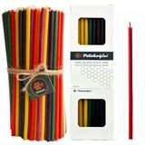 Petekoğlu 5 Renk Balmumu Mum (Beeswax Candle) 40 Adet 20 Cm İnce Uzun Dilek Ve Doğum Günü Mumu Doğal El Yapımı Parti Ritüel [Enerji