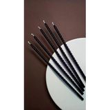 Petekoğlu Balmumu Mum. (10 Adet Siyah) 24Cm Burgulu Dilek Mumu. Doğal Petek. İnce Uzun. Parti, Nişan, Ritüel, Parti, Kutlama, Mumu Beeswax Candle