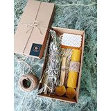 Petekoğlu Sertifikalı Palo Santo Adaçayı Tütsü Ballı Sabun Tealight Mum Balmumu Mum Seti Beeswax Bal mumu mum