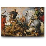 Peter Paul Rubens - Kurt Tilki Avı Tablosu - 90X60cm