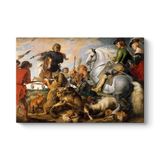 Peter Paul Rubens - Kurt ve Tilki Avı Tablosu 125 x 80