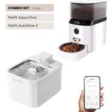 Petfit Aqua Flow WiFi Akıllı Otomatik Kedi Köpek Su Pınarı+Petfit AutoDine X 5L WiFi Akıllı Otomatik Mama Kabı