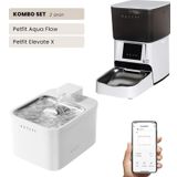 Petfit Aqua Flow WiFi Akıllı Otomatik Kedi Köpek Su Pınarı+Petfit Elevate X 4L Wi-Fi Akıllı Otomatik Mama Kabı