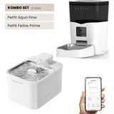 Petfit Aqua Flow WiFi Akıllı Otomatik Kedi Köpek Su Pınarı+Petfit Feline Prime 3L WiFi Akıllı Mama Kabı