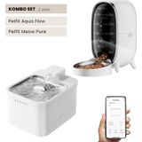 Petfit Aqua Flow WiFi Akıllı Otomatik Kedi Köpek Su Pınarı+Petfit Meow Pure 3L WiFi Akıllı Otomatik Mama Kabı