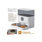 Petfit CatMax Pro Plus 5L Wi-Fi Kameralı Çift Kase Akıllı Otomatik Kedi Köpek Mama Kabı Besleme Ünit