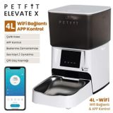 Petfit Elevate X 4L Wi-Fi Akıllı Otomatik Kedi Köpek Mama Kabı Besleme Ünitesi (Sesli Komut+Çelik Kase+APP)