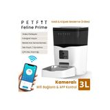 Petfit Feline Prime 3L Wi-Fi Kameralı Akıllı Otomatik Kedi Köpek Mama Kabı Besleme Ünitesi (Sesli Ko